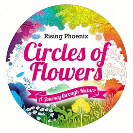 Circles of Flowers: Nature Patterns Coloring Book Flowers and Butterflies
