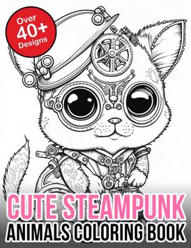 Cute Steampunk Animals Coloring Book: Steampunk Animals Coloring Book for Adults and Kids